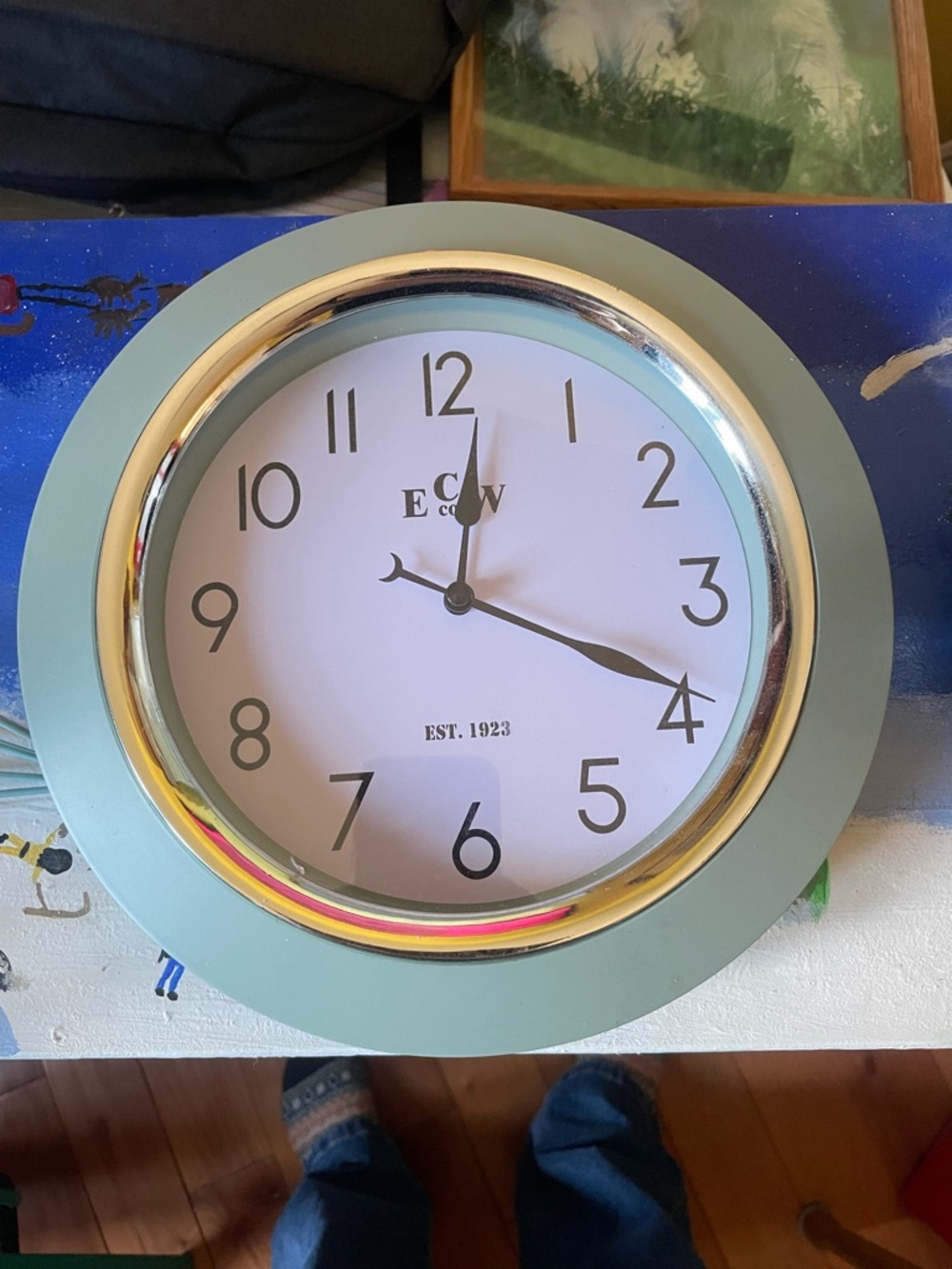 Seafoam Green Wall Clock
